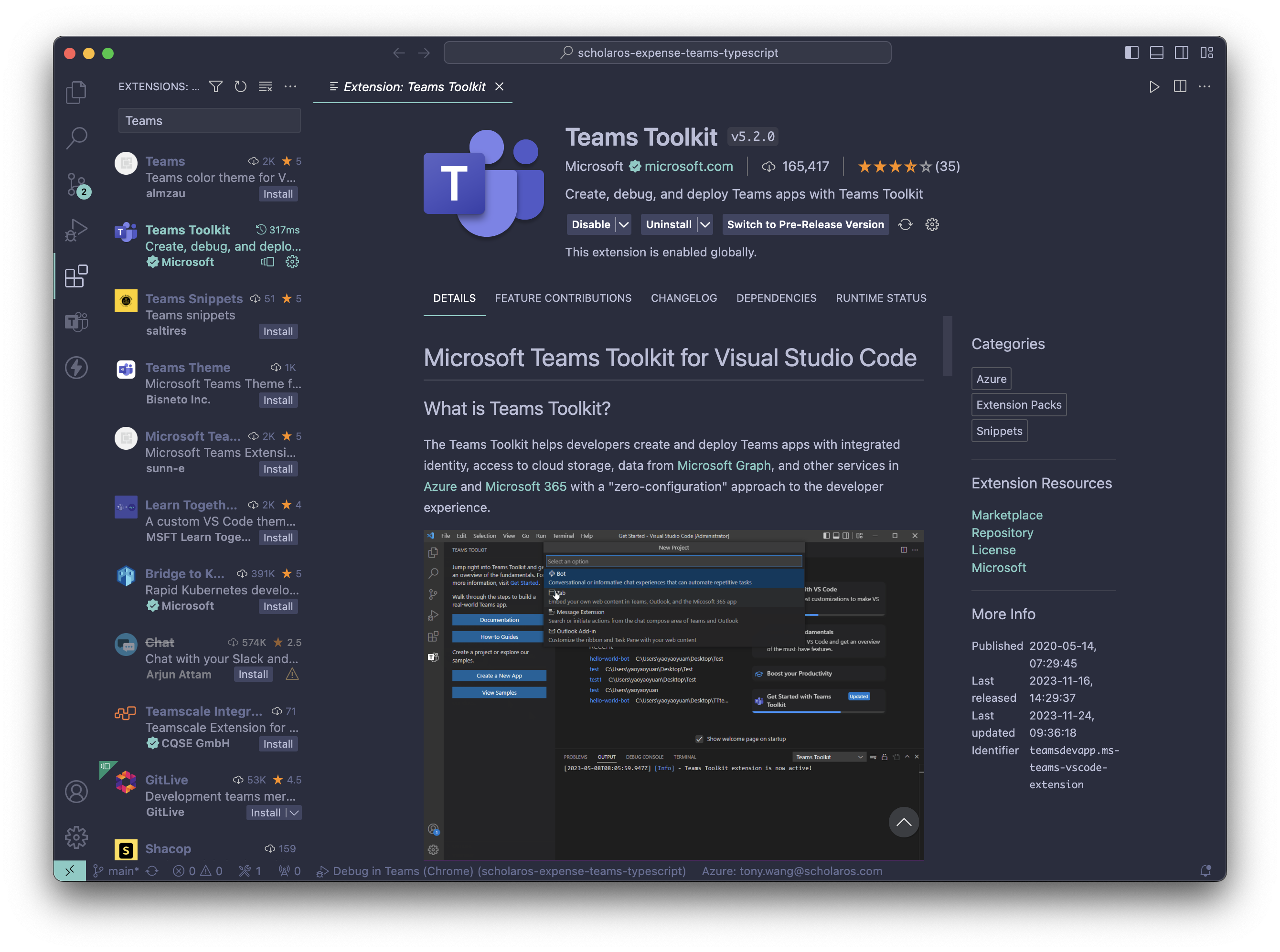 Microsoft Teams Toolkit