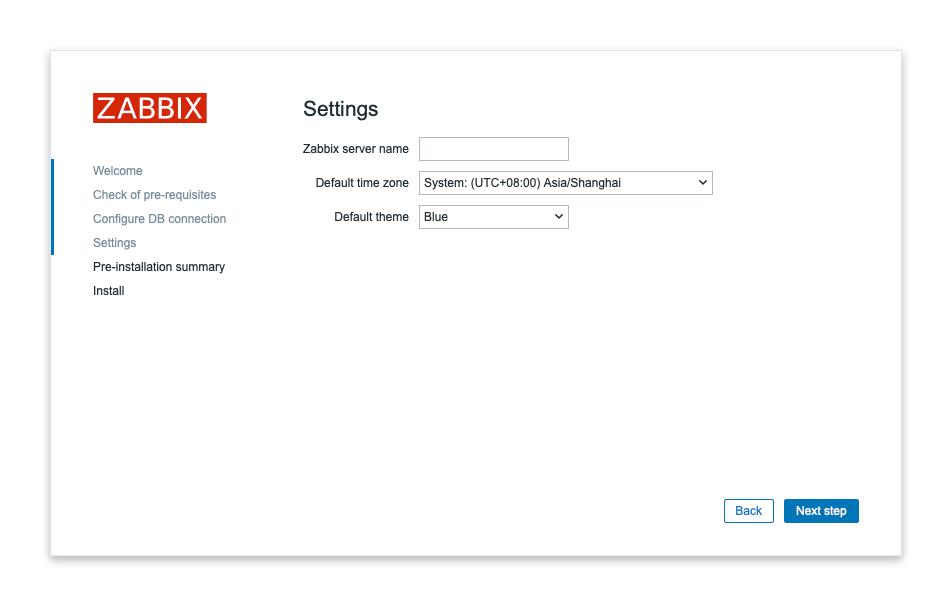 Zabbix Setup