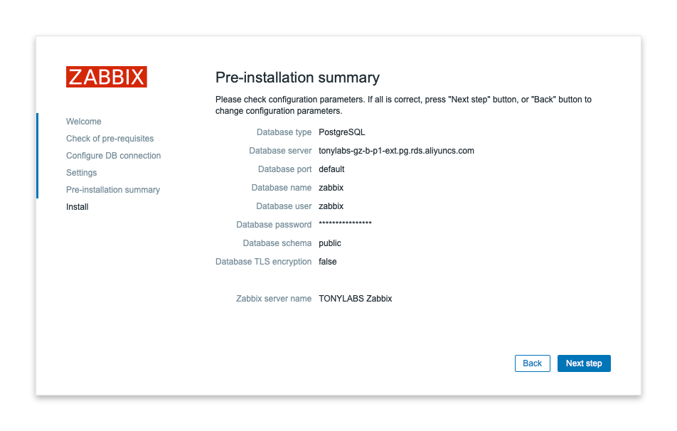 Zabbix Setup